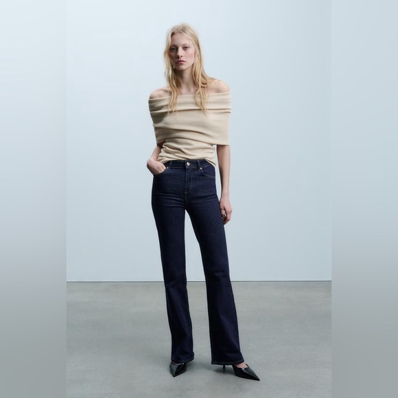 Zara Skinny High Rise Flare Jeans - Picture 6 of 6